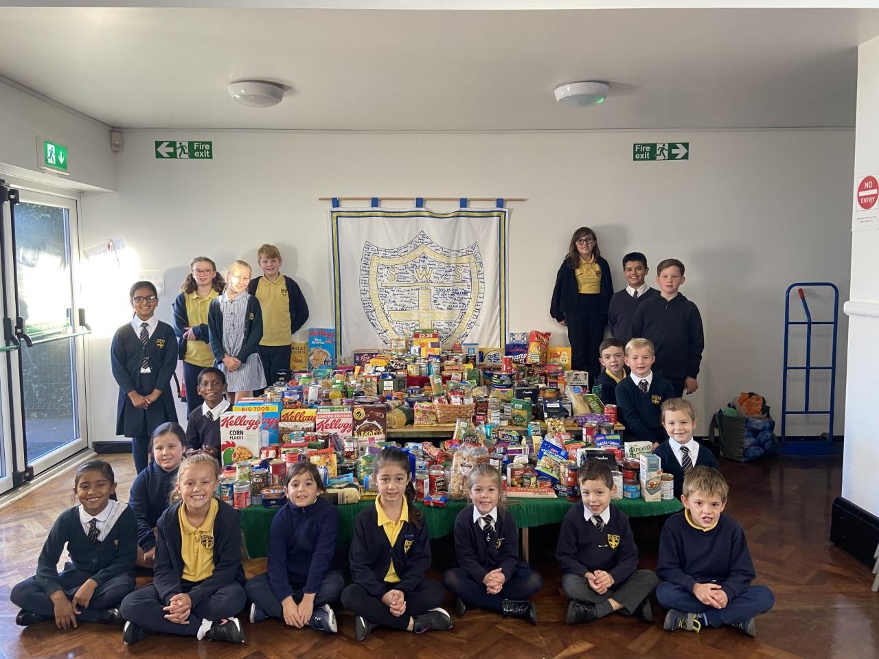 Well done to the School Council for organising a Food Bank collection!